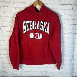 Men’s Nebraska Cornhuskers Hoodie Performance Red Pullover‎ Medium M